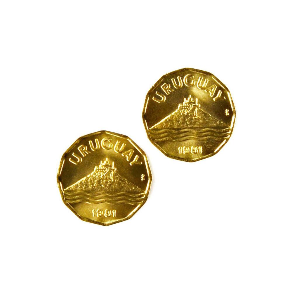 Uruguay Coin Cufflinks